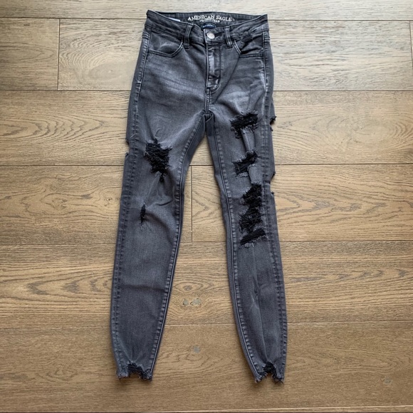 American Eagle Outfitters Denim - American eagle High Rise Gray Jeggings